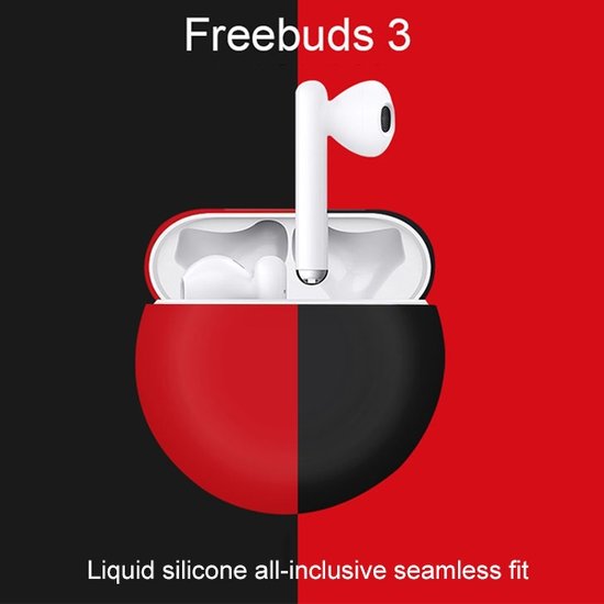 Huawei FreeBuds 3 siliconen hoesje - liquid series - geel