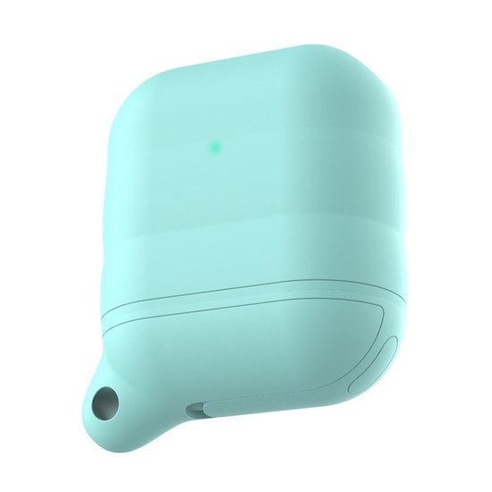 AirPods 1/2 hoesje siliconen waterproof series - soft case - mint groen