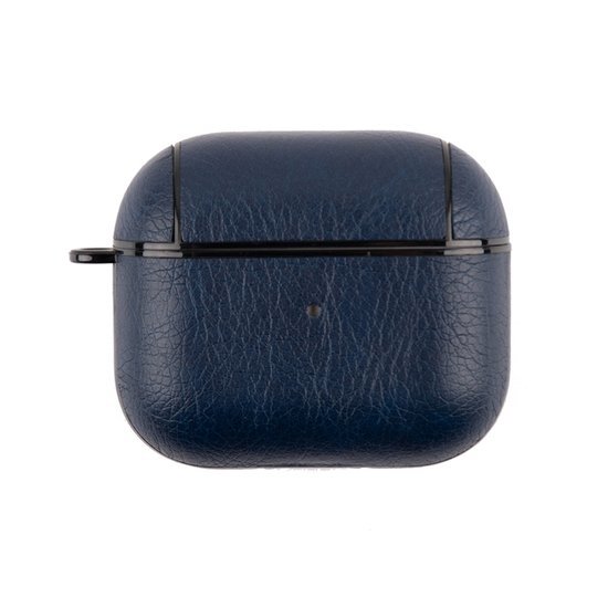 AirPods 3 hoesje - Leder - Leather series - Blauw
