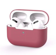 AirPods Pro Solid series - Siliconen hoesje - Wijnrood
