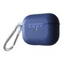 AirPods Pro / AirPods Pro 2 siliconen hoesje Football series - Met bevestigingsclip - Blauw