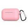 AirPods Pro siliconen hoesje met karabiner haak - Roze AirPods Pro siliconen hoesje met karabiner haak - Roze