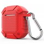 AirPods 1/2 hoesje schokbestendige harnas - soft case - rood AirPods 1/2 hoesje schokbestendige harnas - soft case - rood