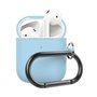 AirPods 1/2 hoesje siliconen chargebox Series - soft case - licht blauw - UV bescherming AirPods 1/2 hoesje siliconen chargebox Series - soft case - licht blauw - UV bescherming
