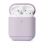 AirPods 1/2 hoesje Genuine Leather Series - hard case - licht paars