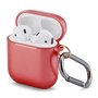 AirPods 1/2 hoesje Metallic Series - soft case - Rood - UV bescherming AirPods 1/2 hoesje Metallic Series - soft case - Rood - UV bescherming