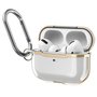 AirPods Pro / AirPods Pro 2 hoesje - TPU - Split series - Transparant / Goud