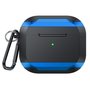 AirPods 3 hoesje - TPU - Anti fall series - Zwart / Blauw AirPods 3 hoesje - TPU - Anti fall series - Zwart / Blauw