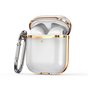 AirPods 1/2 hoesje - TPU - Split series - Transparant / Goud AirPods 1/2 hoesje - TPU - Split series - Transparant / Goud