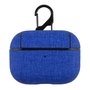 AirPods Pro hoesje - Hard Case - Blauw - Linnen patroon AirPods Pro hoesje - Hard Case - Blauw - Linnen patroon