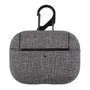 AirPods Pro hoesje - Hard Case - Grijs - Linnen patroon AirPods Pro hoesje - Hard Case - Grijs - Linnen patroon