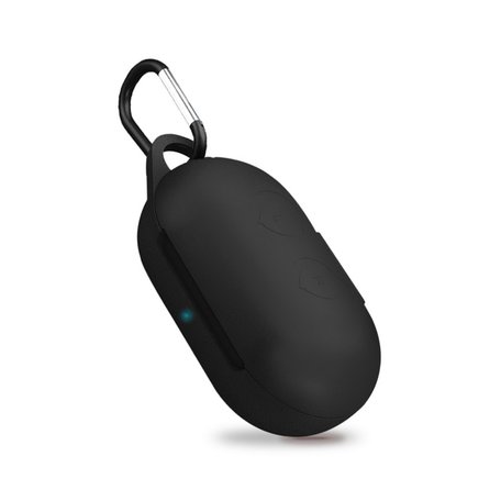 Samsung Galaxy Buds siliconen hoesje - storage series - Met bevestigingsclip - zwart