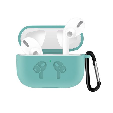 AirPods Pro / AirPods Pro 2 siliconen hoesje met karabiner haak - Groen