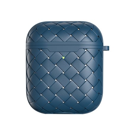 AirPods 1/2 hoesje PU Wave Series - soft case - blauw