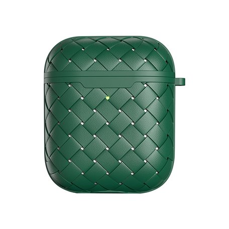 AirPods 1/2 hoesje PU Wave Series - soft case - groen