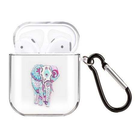 AirPods 1/2 hoesje Painting series - hard case - Olifant - Schokbestendig