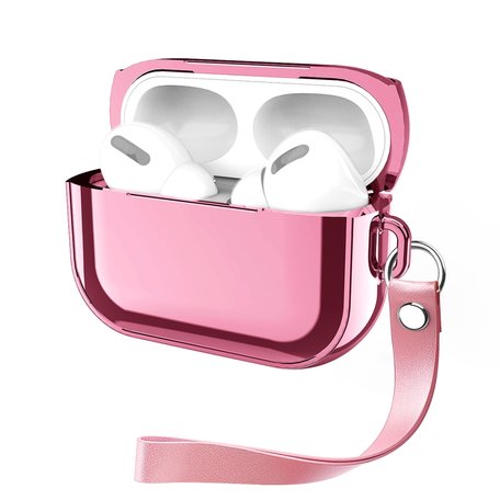 AirPods Pro Glans - hard case - Roze