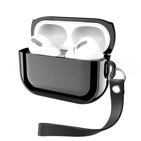 AirPods Pro / AirPods Pro 2 Glans - hard case - Zwart