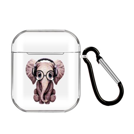 AirPods 1/2 hoesje Cartoon Serie - TPU - Olifant