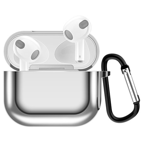AirPods 3 hoesje - TPU - Electroplating series - Zilver