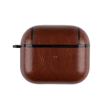 AirPods 3 hoesje - Leder - Leather series - Bruin