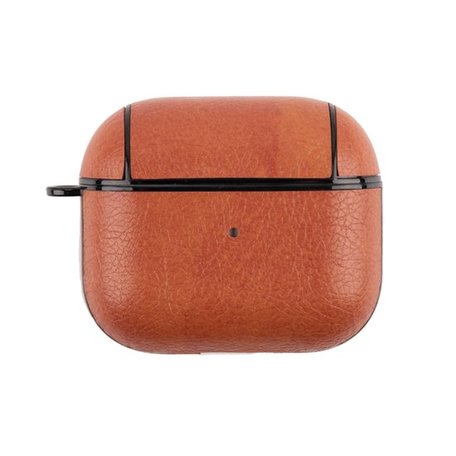 AirPods 3 hoesje - Leder - Leather series - Oranje