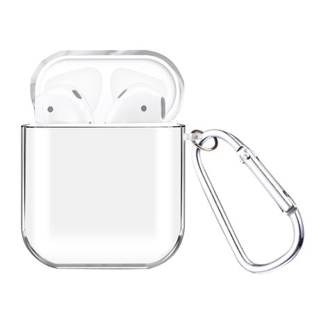 AirPods 1/2 hoesje no series - hard case - Transparant - Schokbestendig